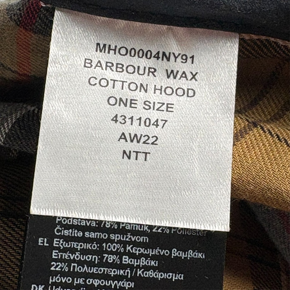 Barbour Beadnell Waxed Jacket Womens 18 2XL Navy Tartan Removable Hood $453 - Picture 16 of 16